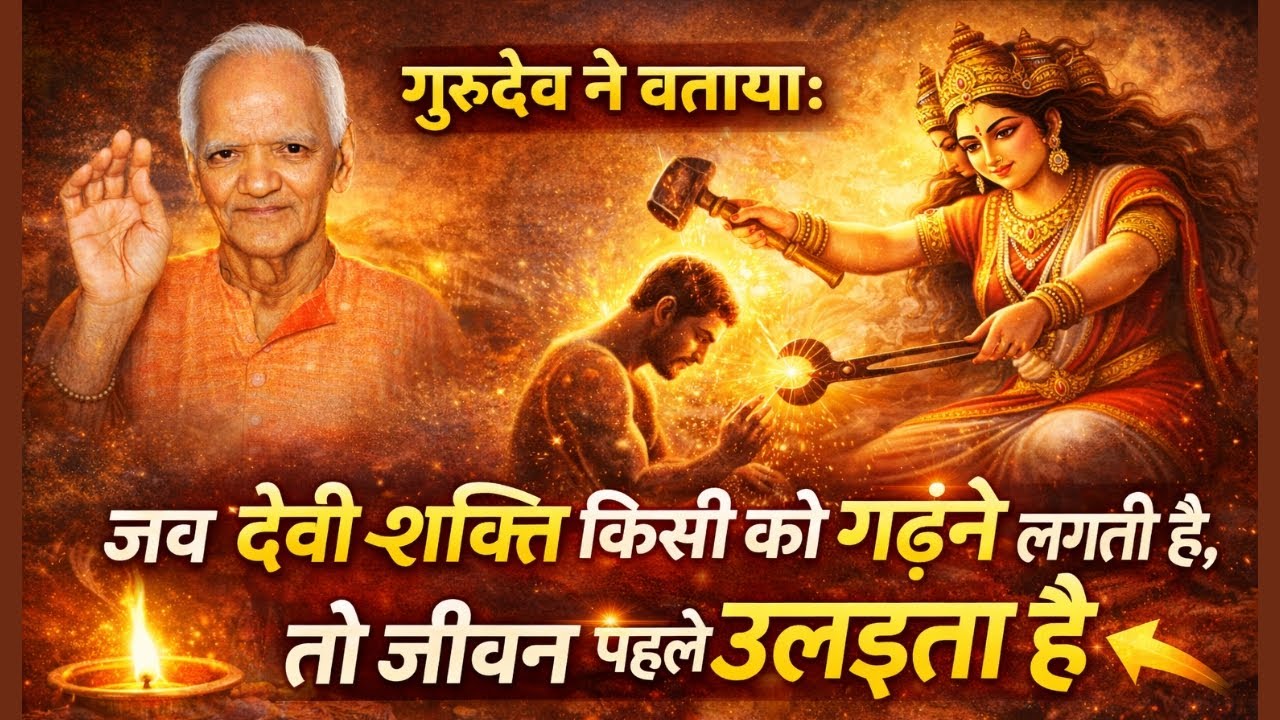 जब देवी-शक्ति किसी को गढ़ने लगती है, तो जीवन पहले उलझता है | साधक निर्माण की प्रक्रिया है Gurudev Ji