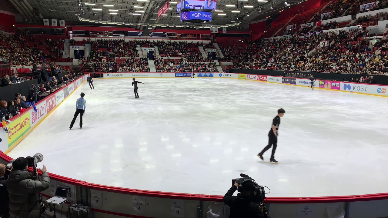 20181103 羽生結弦 Yuzuru Hanyu Otonal GPHelsinki short program 6 minutes practice fan cam