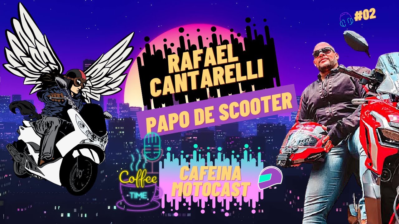 Cafe&iacute;na MotoCast- Rafael Cantarelli (Canal Papo de Scooter)  #02(Da pra viajar de Scooter?)