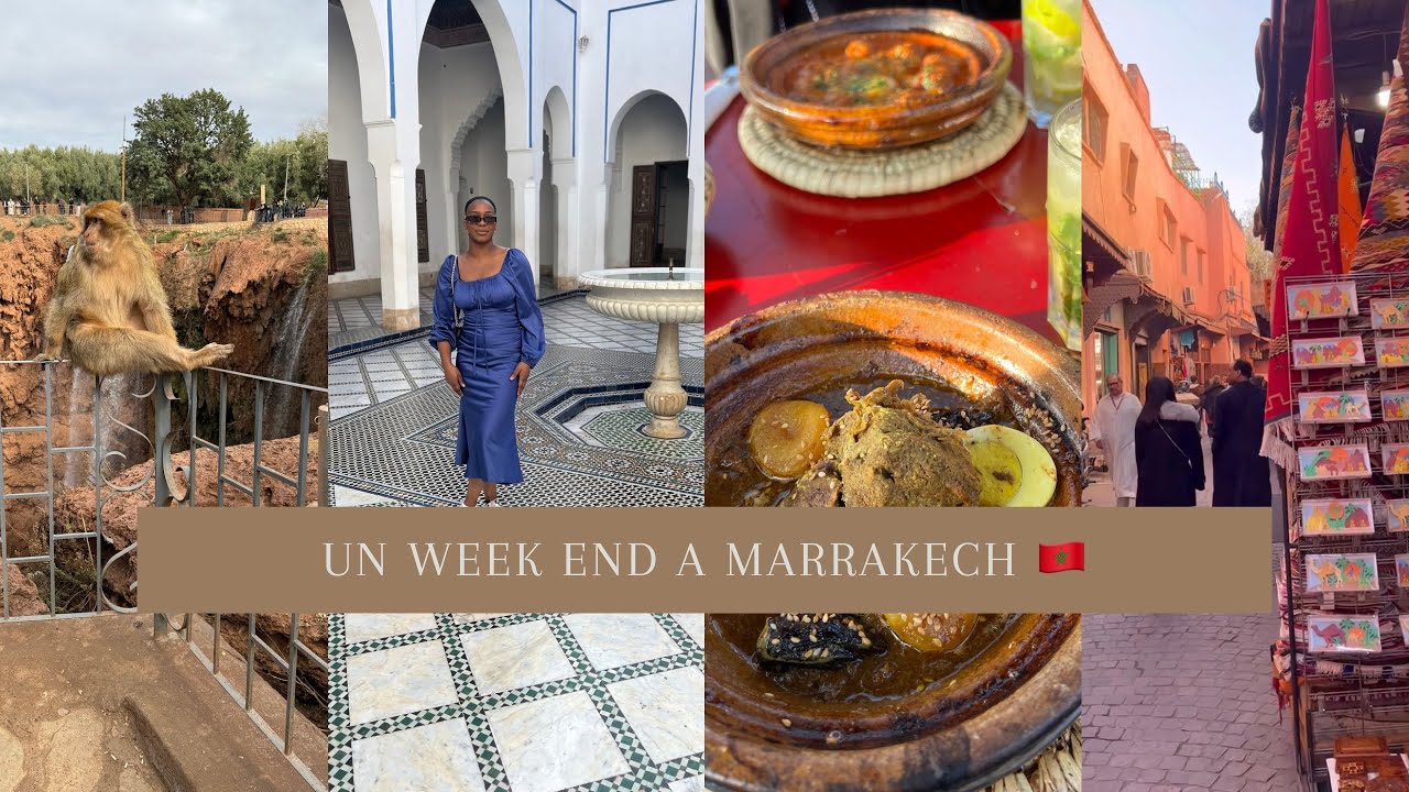 Weekly vlog | Un week end de 3 jours à Marrakech🇲🇦 ( cascade d'Ouzoud, palais baia, désert d'Agafay)