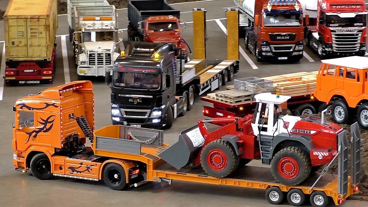 GREATEST RC 1:16 SCALE MODEL TRUCK COLLECTION BEST RC TRUCKS / Treffpunkt Modellbau 