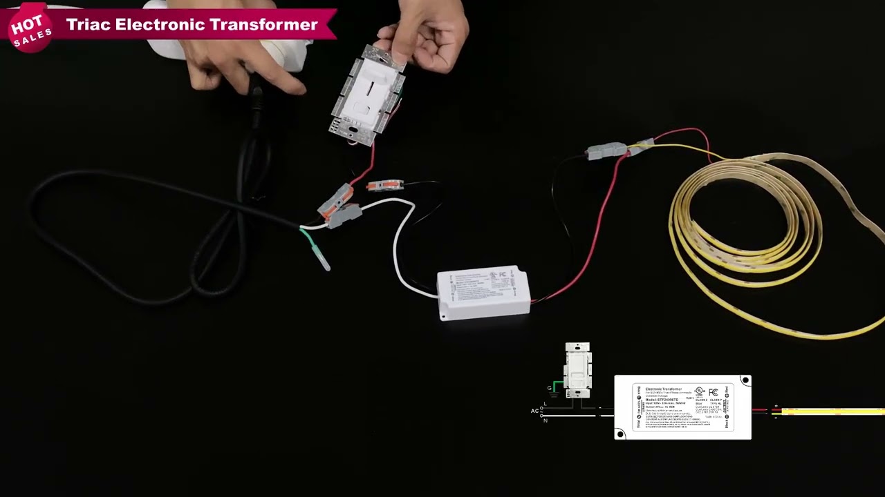 How To Wire The Triac Dimmable Electronic transformer For Your LED Lights