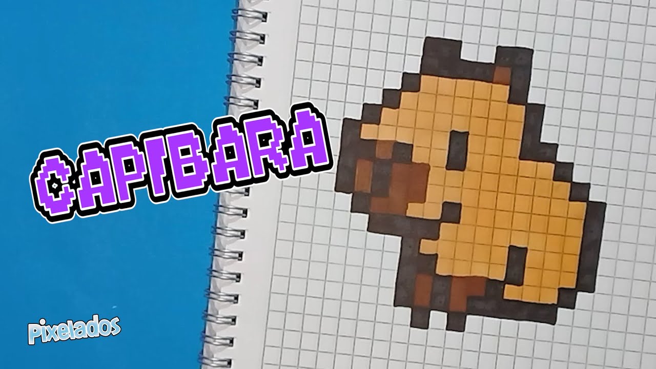 COMO DIBUJAR UN CAPIBARA PIXEL ART - PIXELADOS
