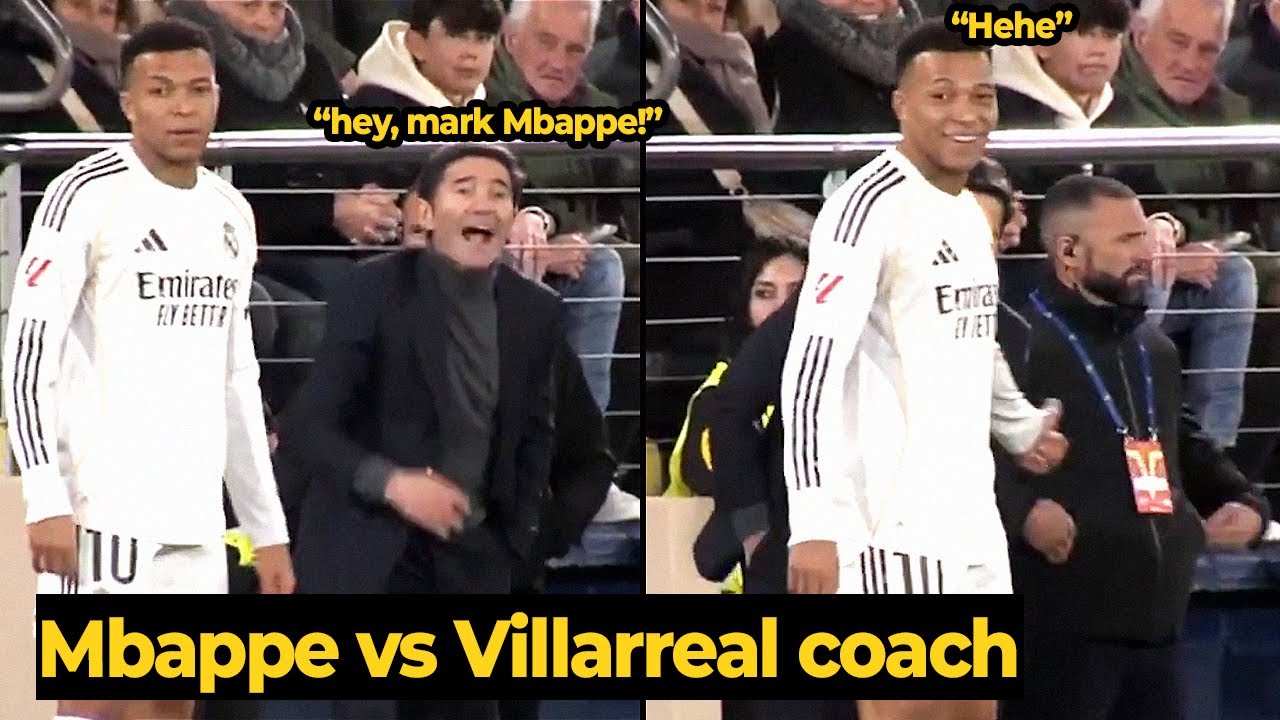 A funny moment as Mbappé trolled the Villarreal coach last night