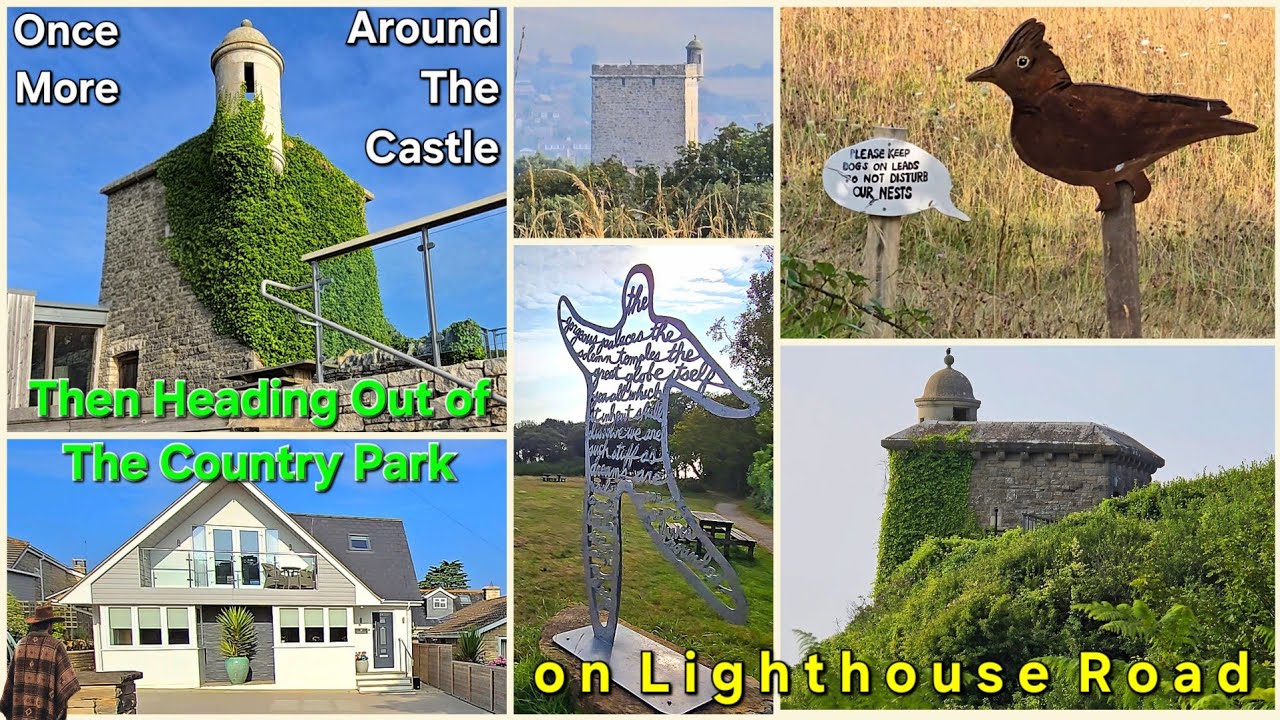 Durleston Country Park 7/7 Once More Around The Castle, Then Heading Out The Park On Lighthouse Rd