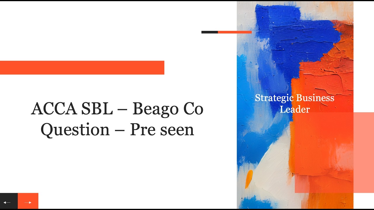 ACCA SBL - Beago Co - Pre-seen