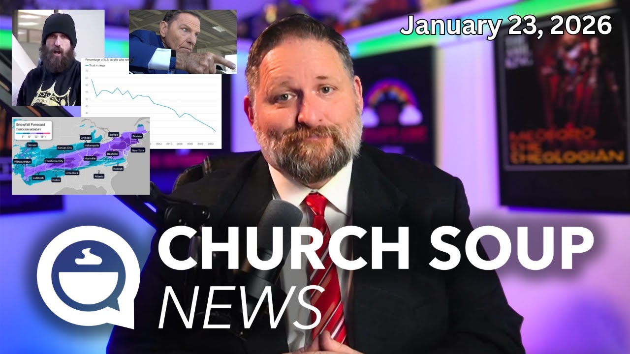 Church Soup News January 23, 2026 (Cities Church Protest, Laughing Revivals, AI Religion, & more!)