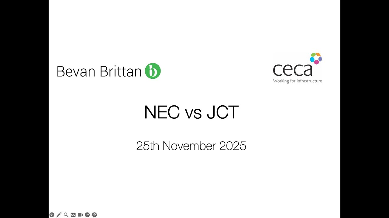 NEC vs JCT – CECA & Bevan Brittan Webinar