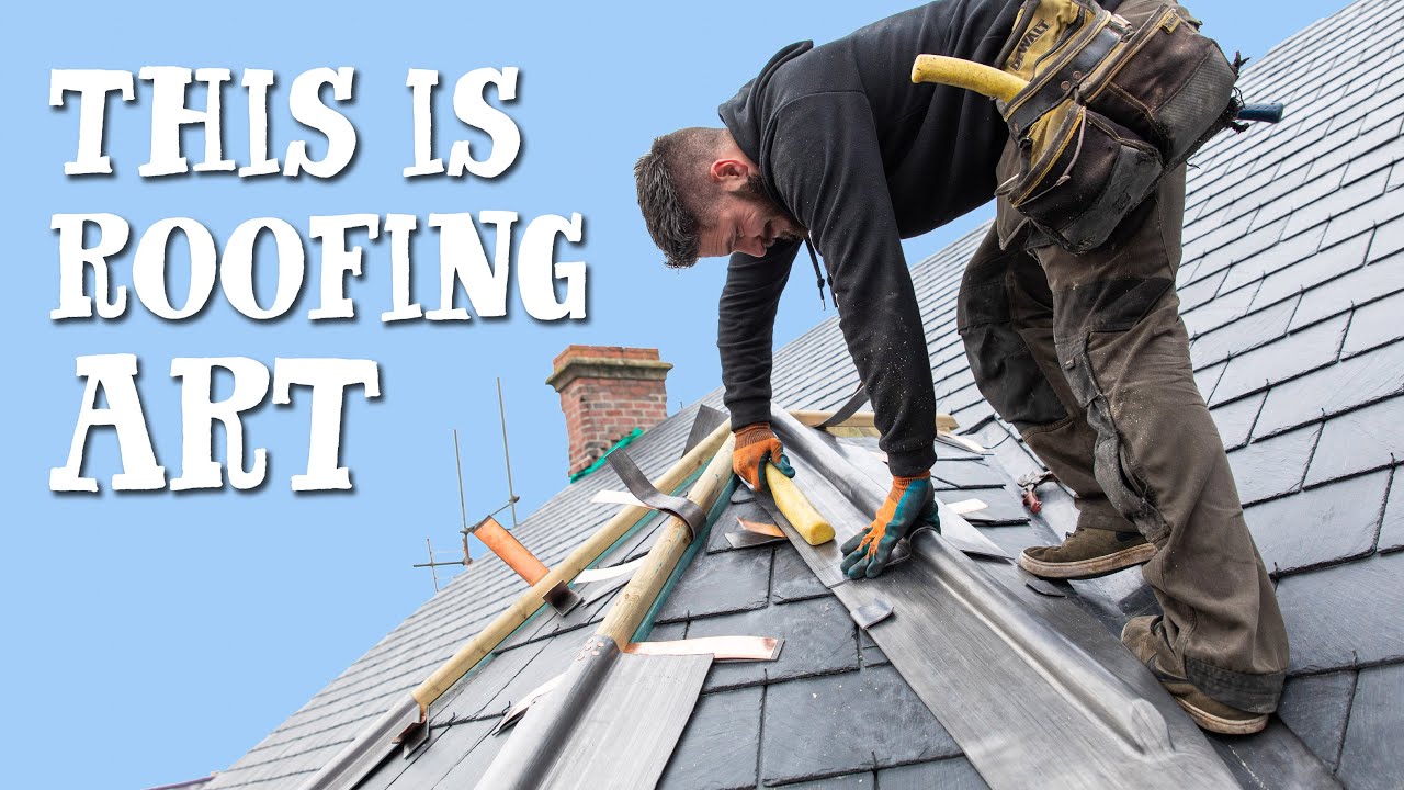 AMAZING LEADWORK ON THE SLATE ROOF!