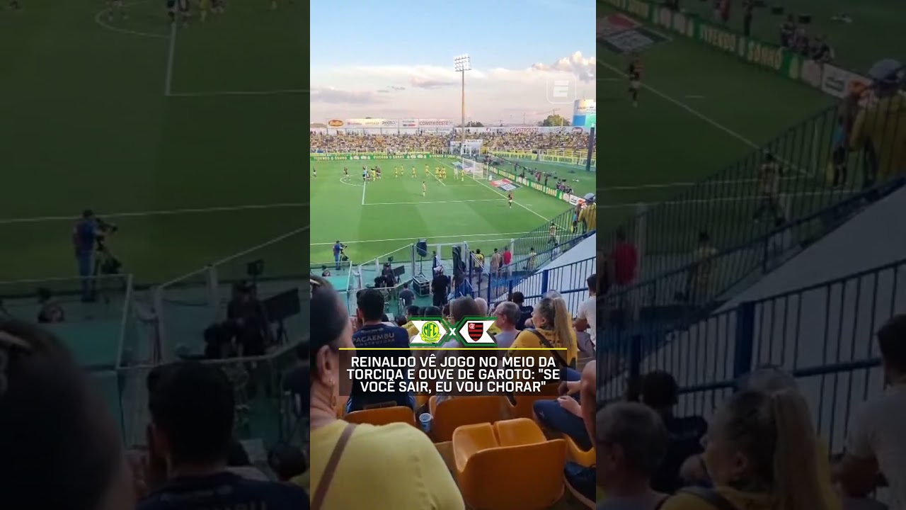 REINALDO ASSISTIU AO JOGO DO MIRASSOL NO MEIO DA TORCIDA 🔥💛 #shorts