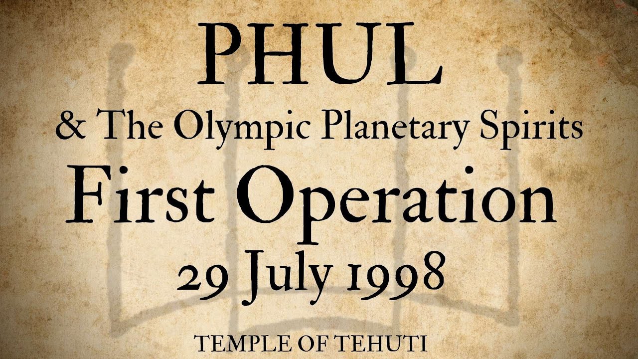 ARBATEL of Magic: PHUL & The Olympic Planetary Spirits | HERMETIC MYSTERY SCHOOL with Frater R&there4;C&there4;