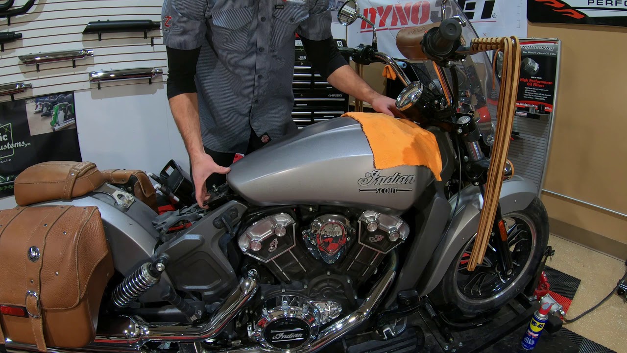 Как установить воздушный фильтр на Indian Scout — TAB Performance