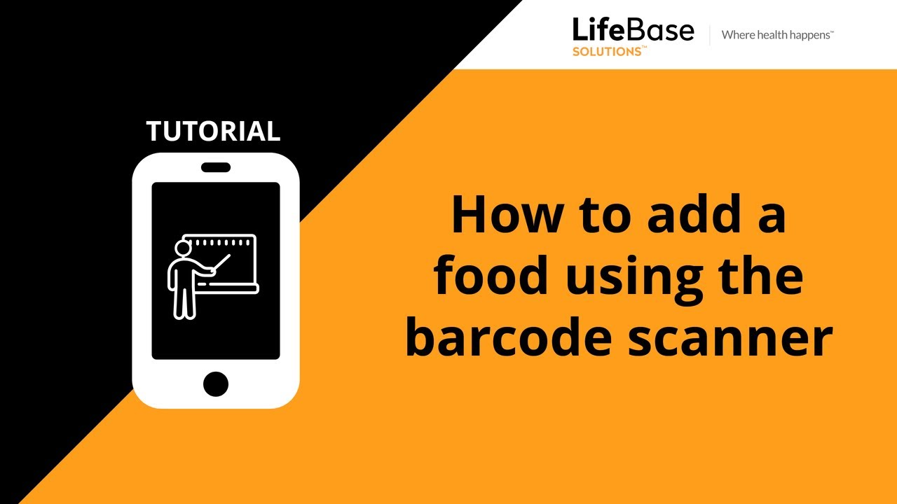 How to add a food using the barcode scanner