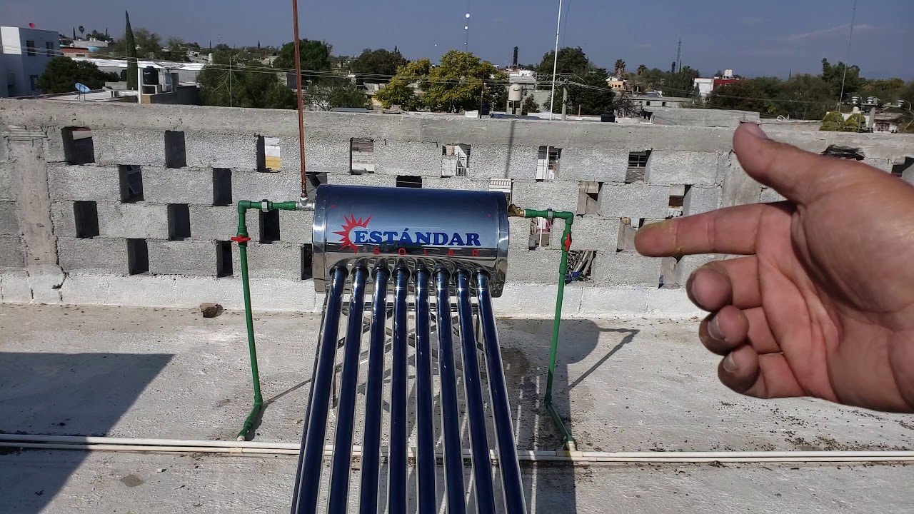 INSTALANDO UN CALENTADOR SOLAR CORRECTAMENTE 💧👷‍♂️