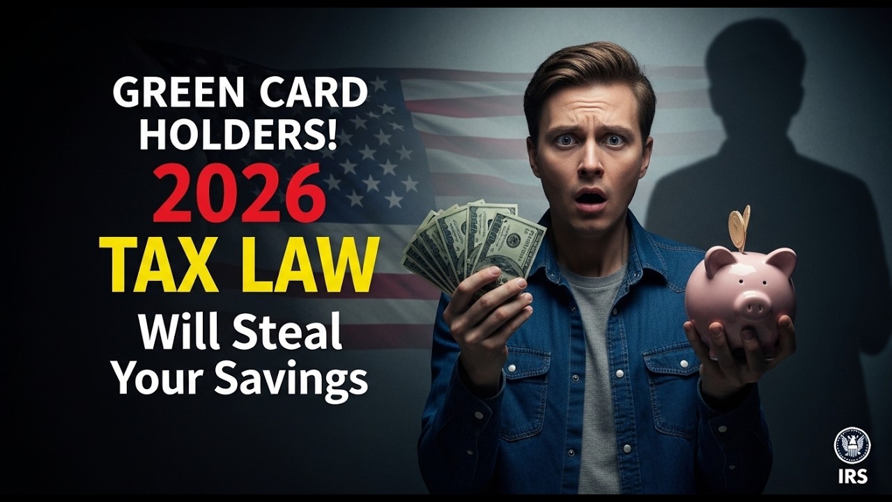“Green Card Holders: 2026 TAX LAW Could Take Your Savings!