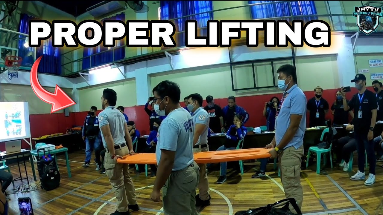 PROPER LIFTING OF CASUALTY ON SPINE BOARD I JayTV Humanitarian