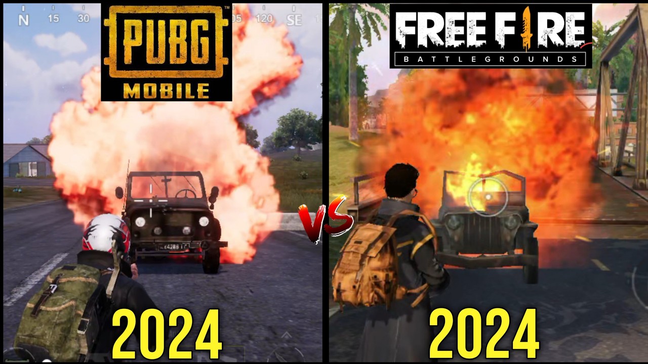 Pubg Mobile Vs Free Fire Comparison [2024] Which one's best? Garena Free fire Vs Pubg