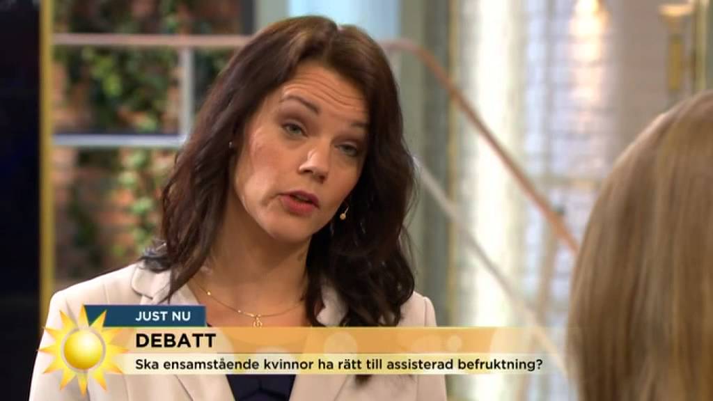 Debatt om insemination mellan Emma Henriksson (KD) och Veronica Palm (S) - Nyhetsmorgon (TV4)