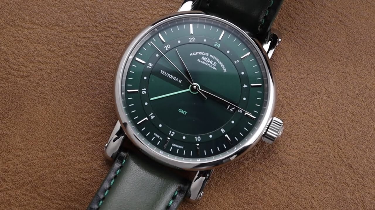 3049 долларов! Muhle Glashütte Teutonia Green GMT!