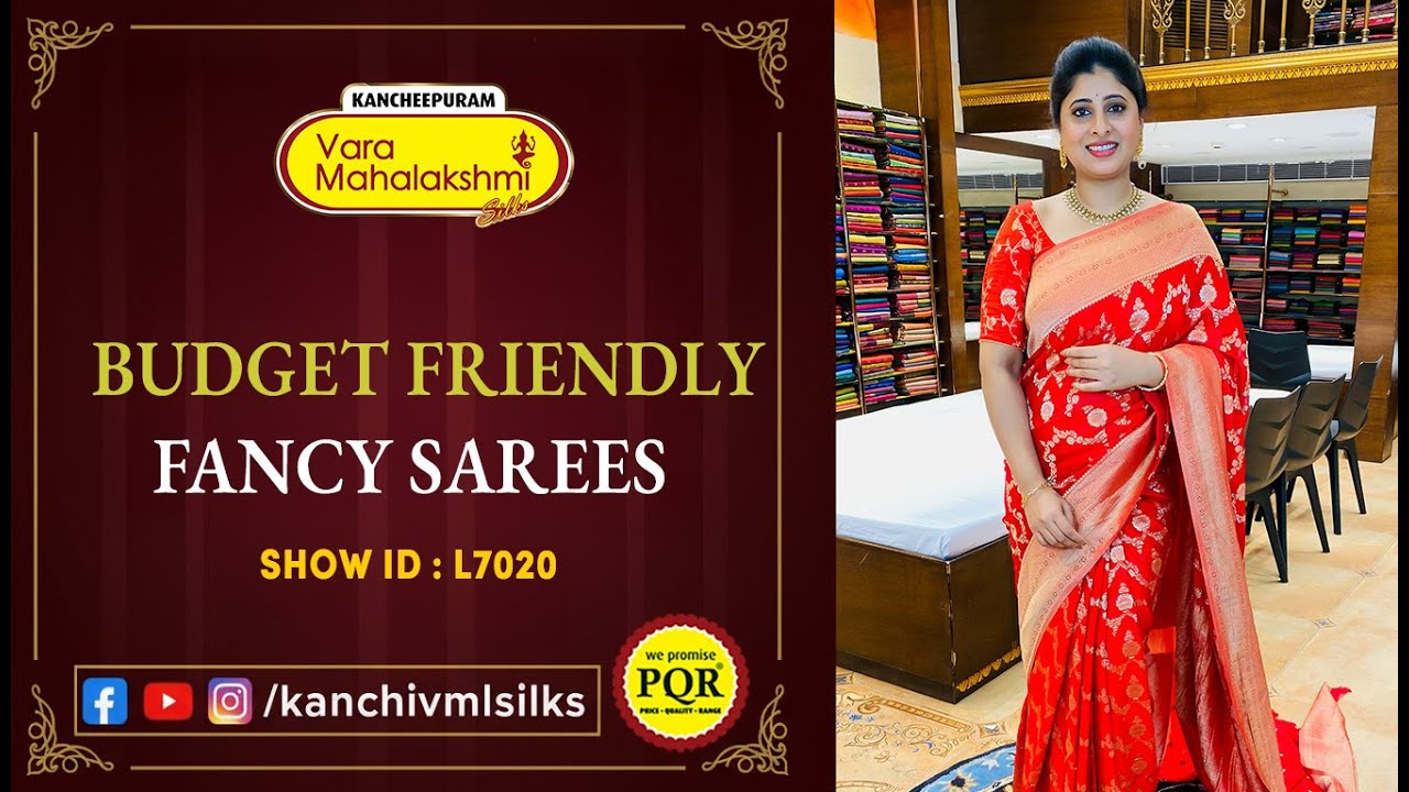 Budget Friendly Fancy Sarees | WhatsApp 89 0001 0002 | Kancheepuram Varamahalakshmi Silks LIVE