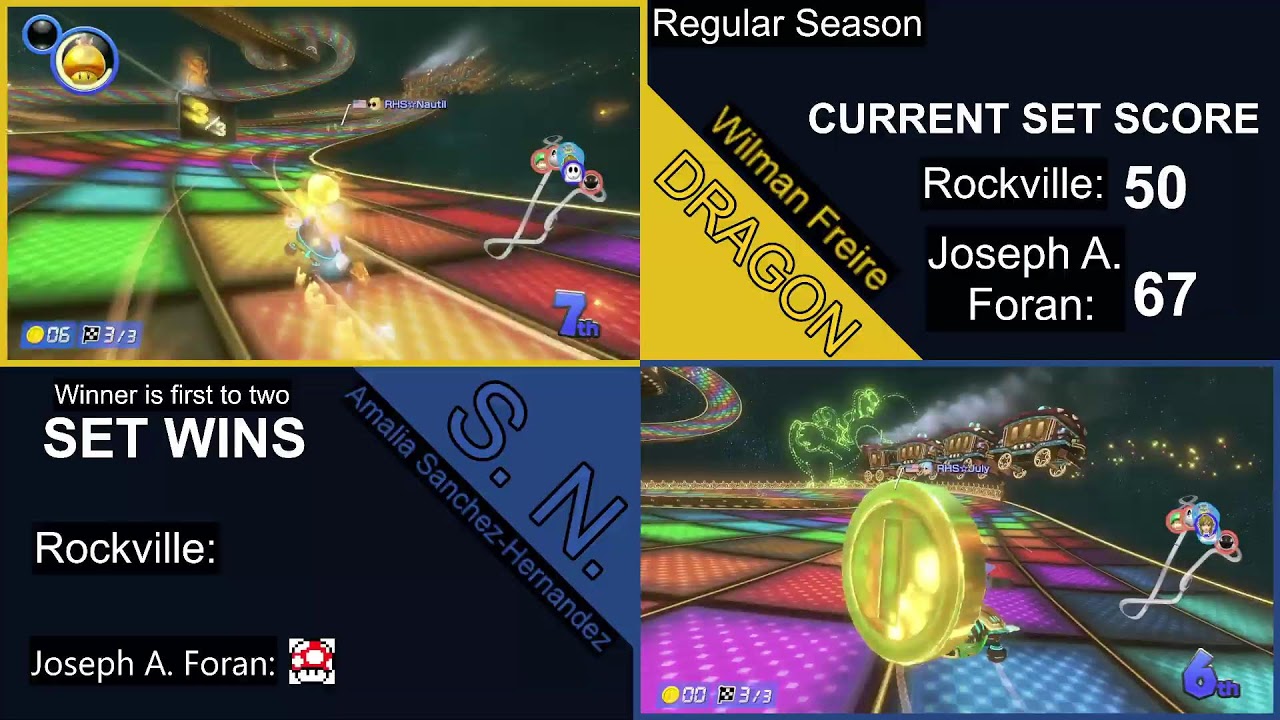 RHS eSports Mario Kart 8 DX - Rockville vs. Joseph A. Foran - Spring 2026 Regular Season