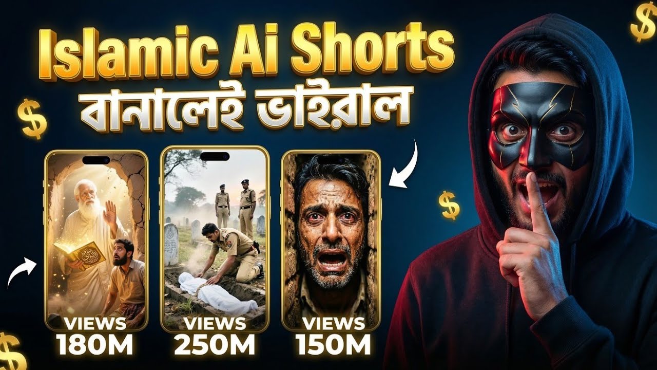 Ai দিয়ে Islamic Shorts ভিডিও তৈরি করুন। Islamic Video Full Course। 