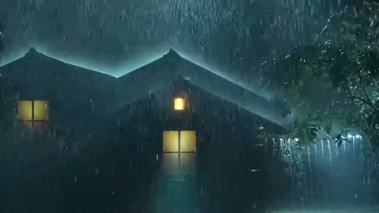 The Sound of Rain Helps You Fall Asleep||Night Sleep 0.9||#rain 