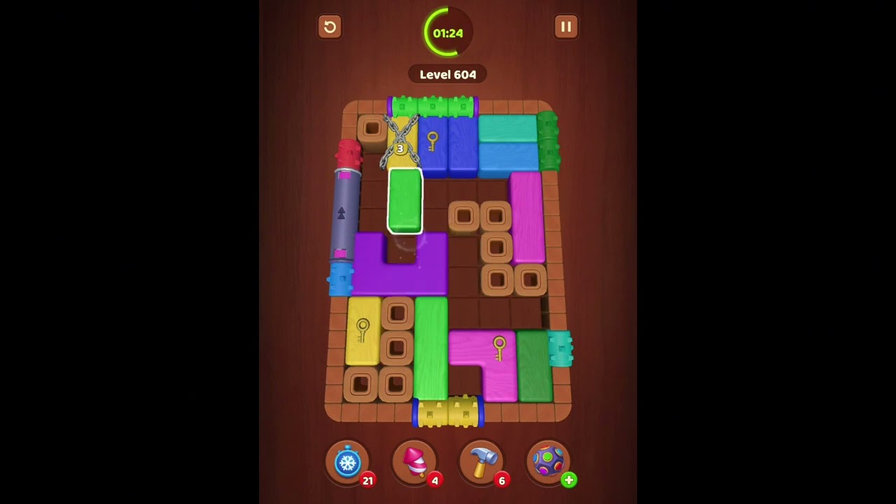 Wood Block Jam Levels 601-602-603-604-605-606-607-608-609-610