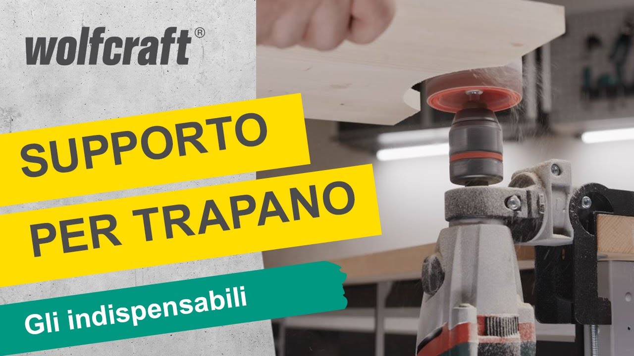 Supporto per trapano per levigare, pulire o lucidare |wolfcraft