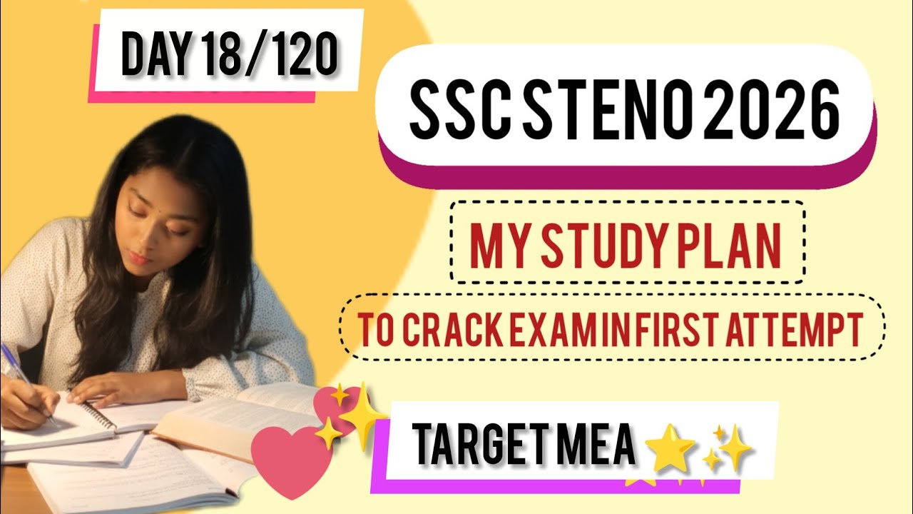 SSC STENOGRAPHER 2026 | DAY 18/120 | TARGET MEA 🎯| PARMAR SSC| RANI MAM | BlACKBOOK| ANUBHAV SIR |