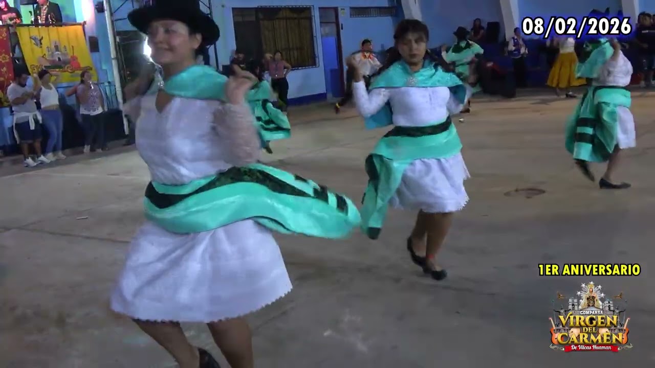 1ER ANIVERSARIO VIRGEN DEL CARMEN DE VILCAS HUAMAN - COMPARSA LOS SAINOS DE SAN PEDRO DE TANTAR