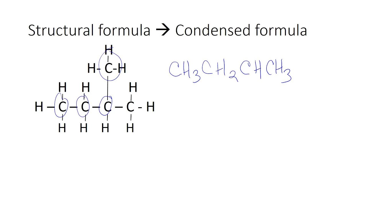 Structural & Condensed Formulas Problems
