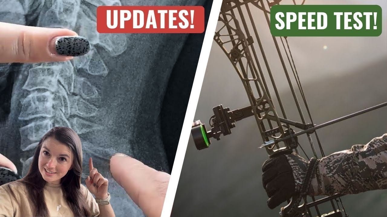 У папы отвалился шейный ортез? Плюс! Скоростной тест на ОЧЕНЬ крутого лука!