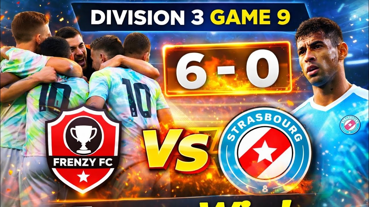 FRENZY FC DOMINATE! 😱🔥 6-0 MASSIVE WIN | Division 3 Game 9 | DLS 3