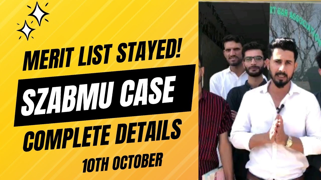 Merit List Stayed! Updates on SZABMU Case!!