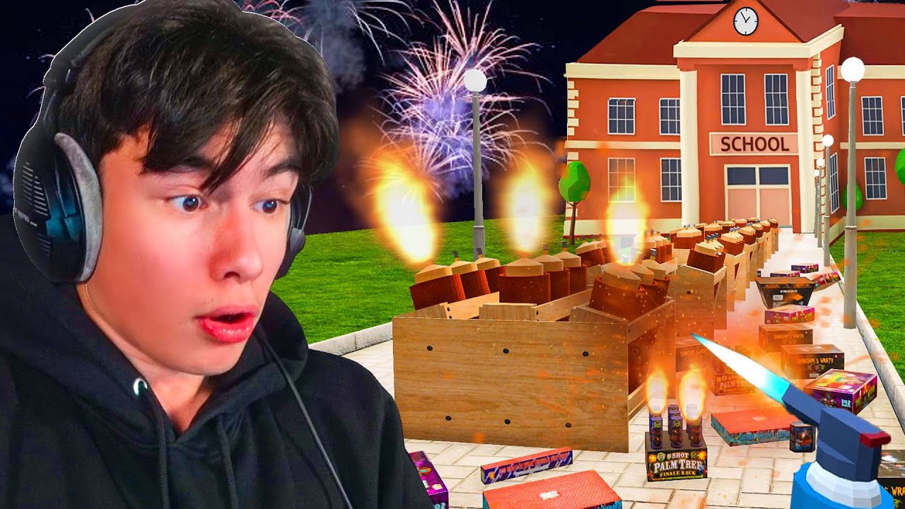 VUURWERK AFSTEKEN OP SCHOOL... 💥 | Fireworks Mania
