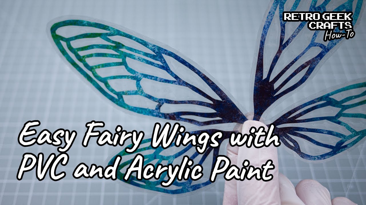 Making Easy Fairy Wings Using Acrylic Paints and a Laminating Pouch - OOAK Dolls and Toys Wings