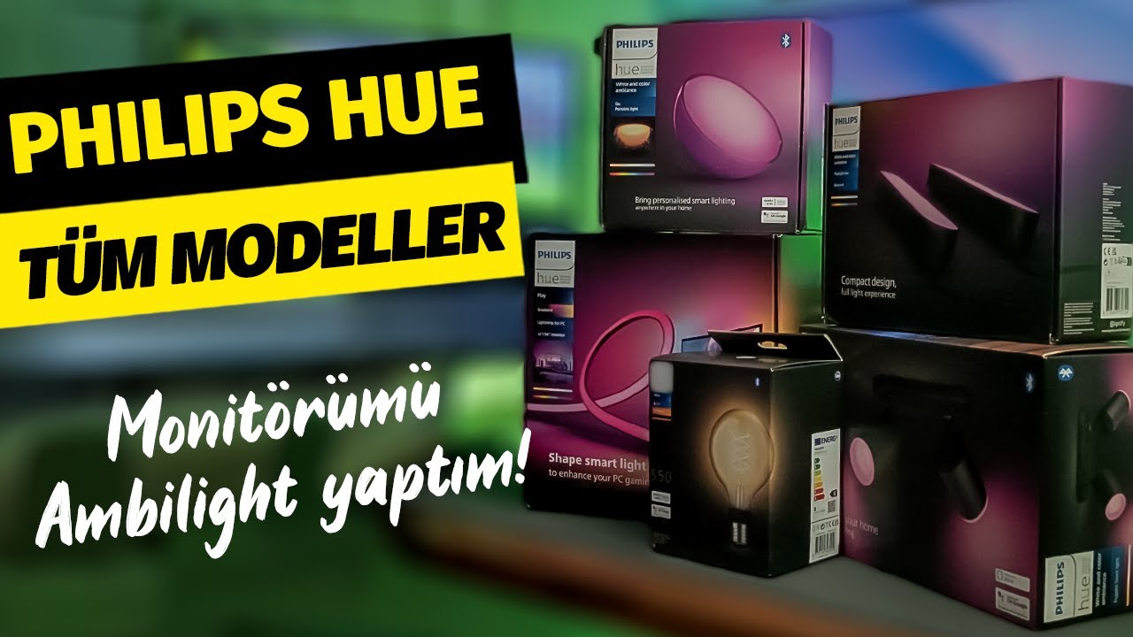 Philips Hue Kurulum ve Detaylı İnceleme | Hue Play, Hue Gradient, Hue Fugato, Hue Go V2