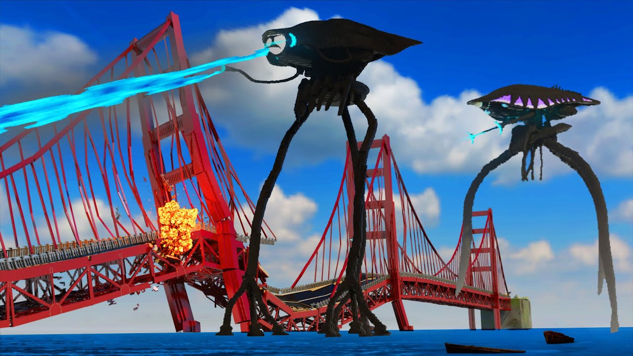 Realistic WAR OF THE WORLDS TRIPOD Destruction 😱 Teardown