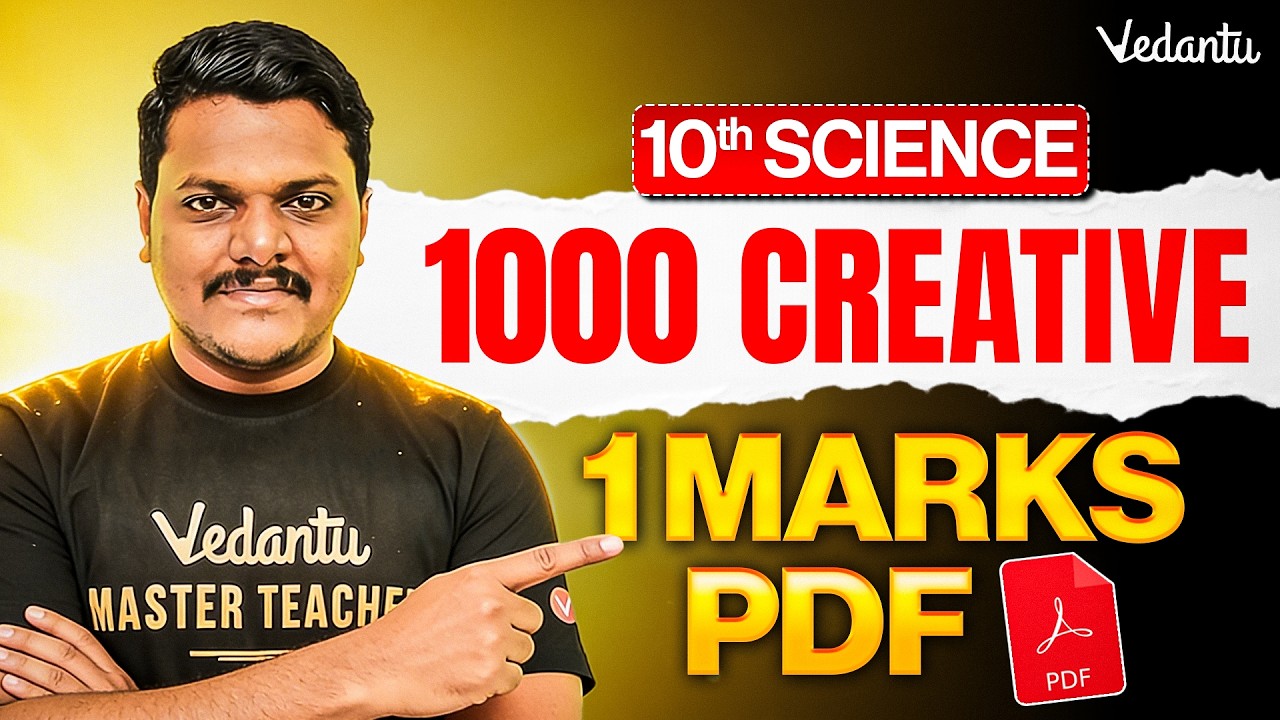 10th Science | 1000 Creative 1 Mark Questions PDF🔥 | Public Exam 2026 | Prakash Sir #tnstateboard