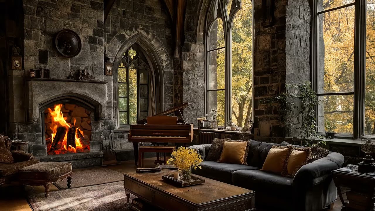 Hearthside Melodies – Peaceful Rain Piano Atmosphere for Deep Relaxation and Quiet Moments