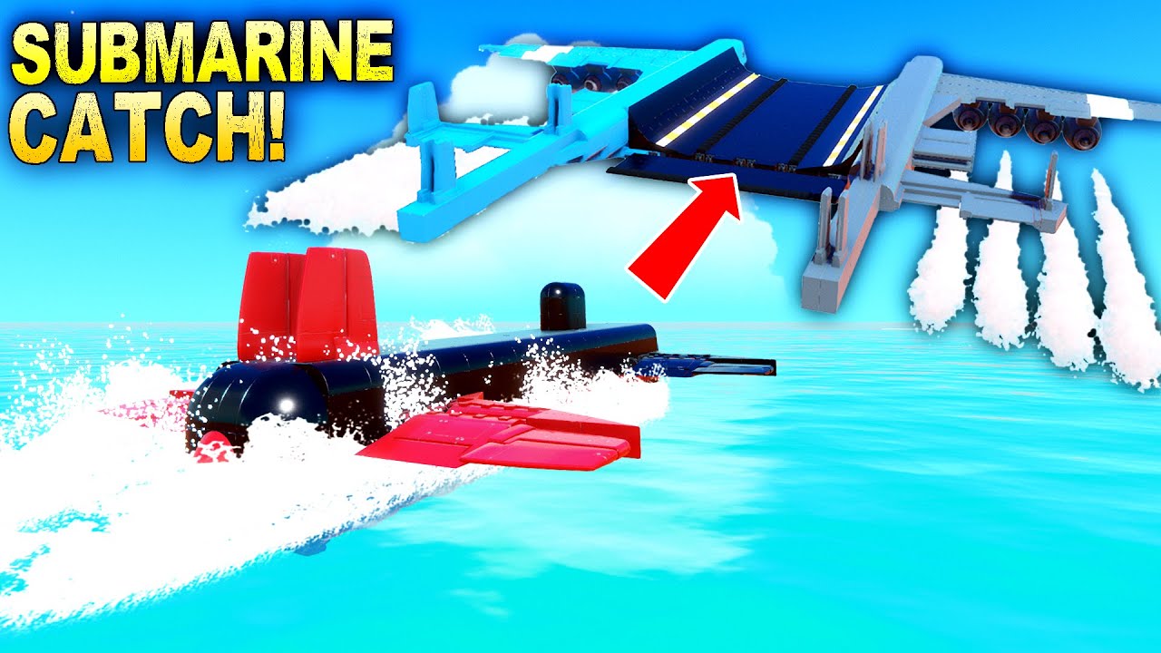 Catching a SUBMARINE MID-AIR with a FLYING RUNWAY