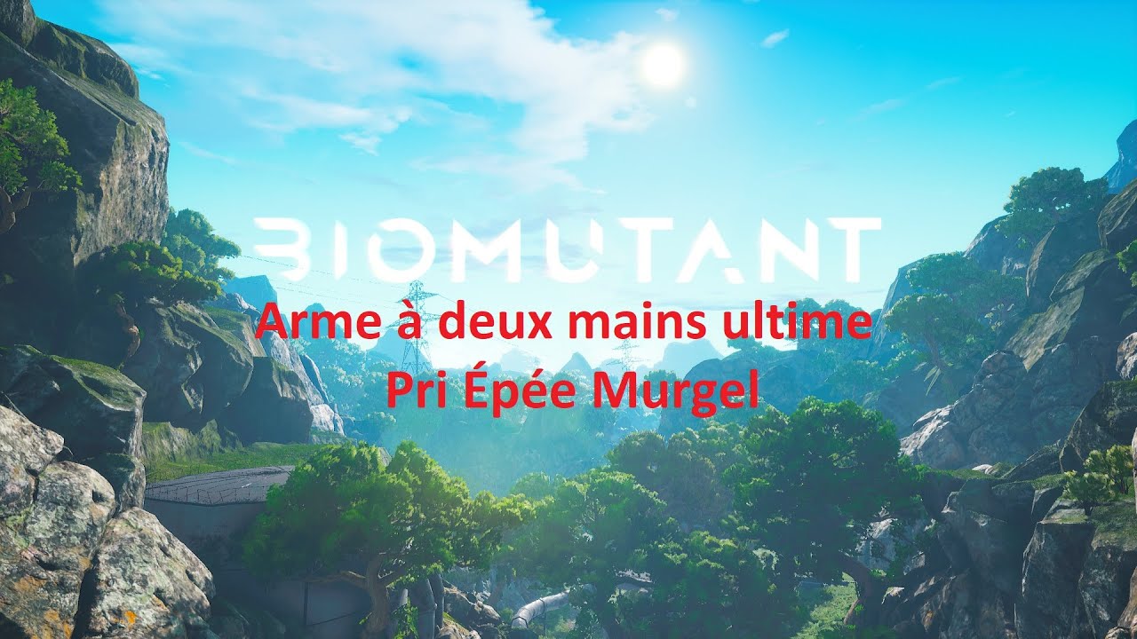 Biomutant - Arme &agrave; deux mains ultime Pri &Eacute;p&eacute;e Murgel