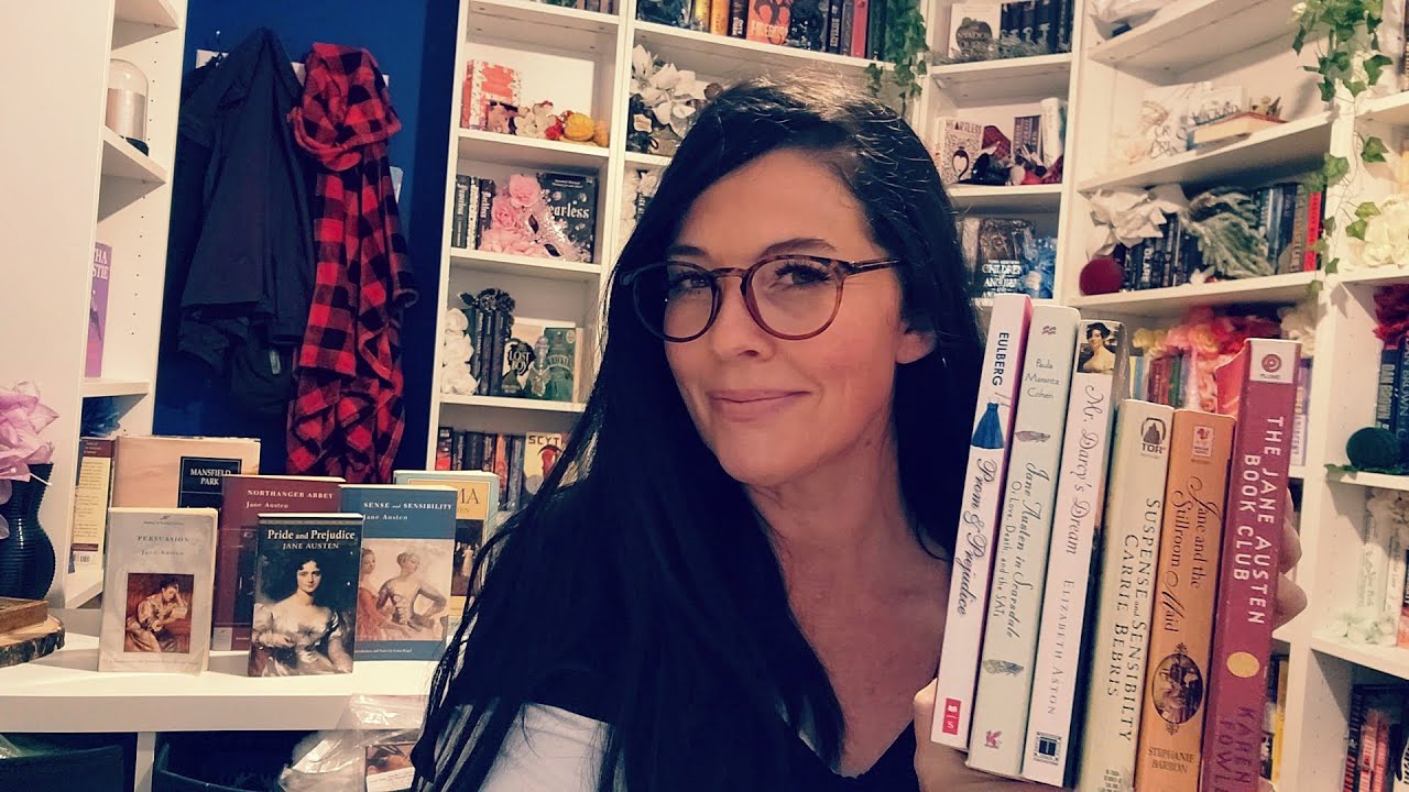 ASMR- Library RP w/Pencil Chewing, Typing, & Book Tapping (Feat: Jane Austen Books) 📚