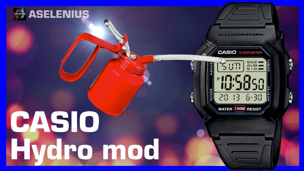 Как сделать гидромод на часах! НЕ ДЕЛАЙТЕ ЭТОГО! Замена батареи Casio W-800