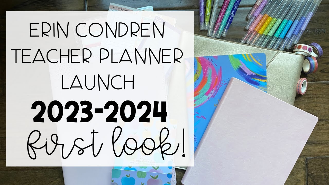 Erin Condren Inspire Softbound Teacher Lesson Planner 2023-2024 *FIRST LOOK* | EC TLP Preview