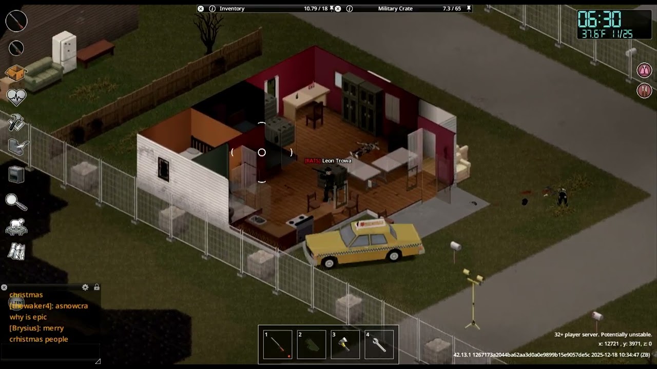 Project Zomboid Build 42 PVP - Using your in-game mic can kill you - Bloom Moon PVP server