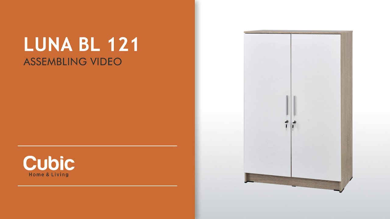 TUTORIAL PERAKITAN LUNA BL 121 - LEMARI KECIL MINIMALIS