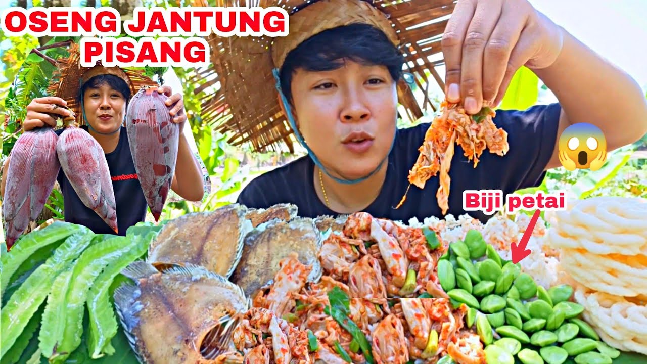 OSENG JANTUNG PISANG + CARA BUATNYA, JANTUNG PISANGNYA AMBIL DIKEBUN