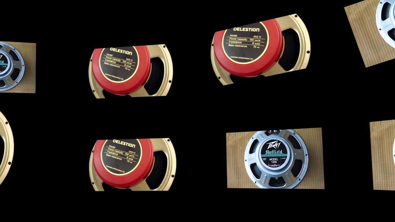 4 Speaker Test  Celestion x2: Eminence: Peavey. Non Metal. No Talking!